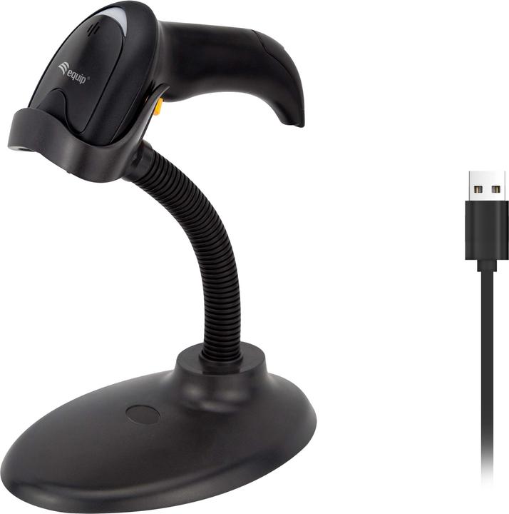 Produktbild equip Barcode Handscanner 2D Laser Kabel USB 1D2D (2D-Barcodes, 1D-Barcodes, QR-Code)