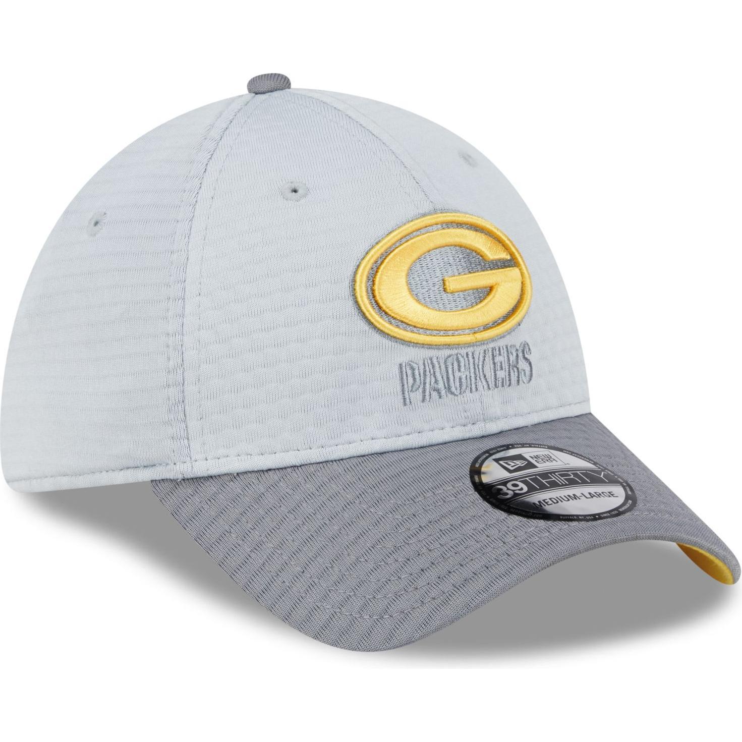 Thumbnail - New Era, Herren, Cap, 39Thirty Cap - TRAINING 2024 Green Bay Packers - S/M, Grau, (M)