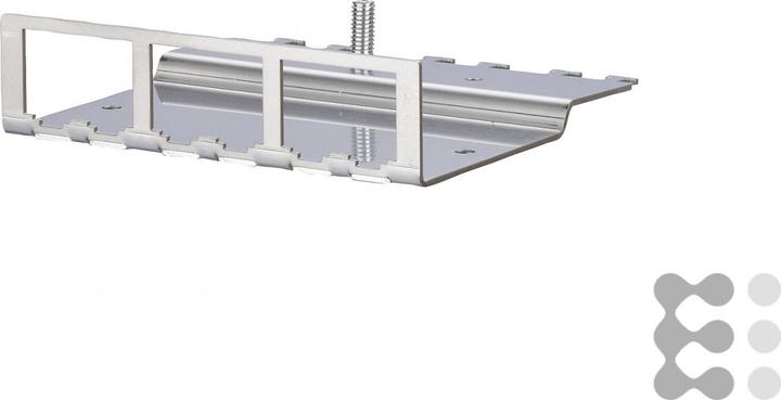 Actual product image Metz Connect BTR module rack 6gang 1U 6 x E-DAT module integrated cable support grounding bolt M6 x 10 with M...