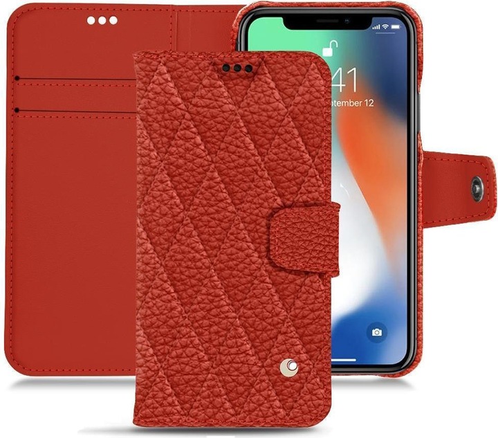 Noreve Lederschutzhülle Wallet (Apple iPhone XS Max)