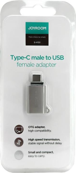 Actual product image Joyroom Type-C male to USB female adapter ( mini ) S-H151 (USB Type C, USB-A)
