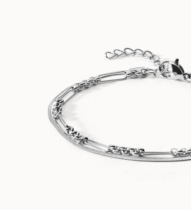 Immagine prodotto Purelei Bracciale Unison argento (19 cm, Acciaio inossidabile)