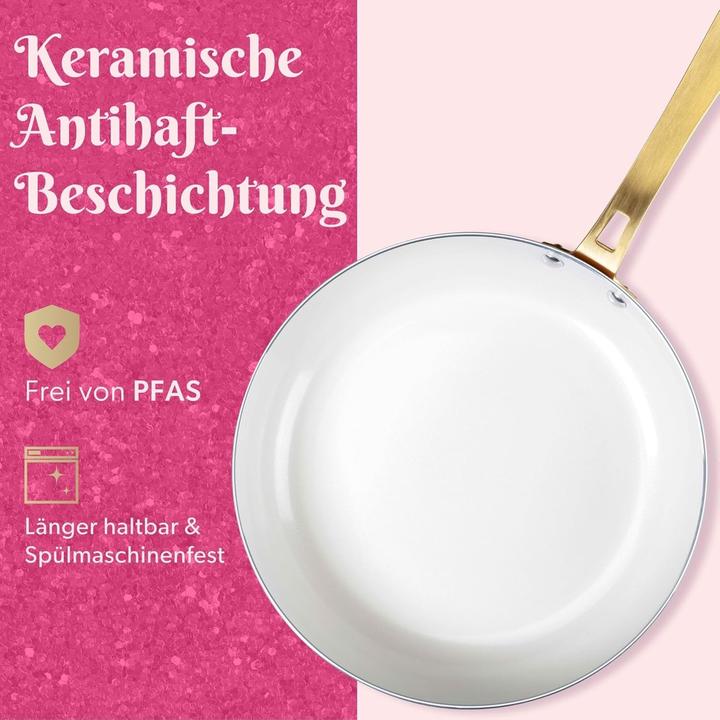 Produktbild Fackelmann 10-teiliges Kochgeschirr-Set mit Antihaftbeschichtung für Induktion und Spülmaschine (Pfannenset + Topfset, Aluminium)