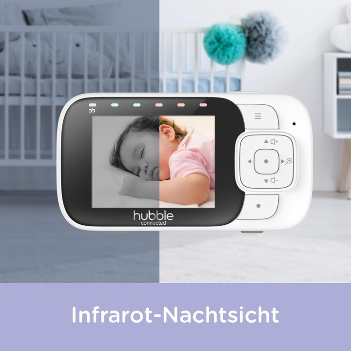 Image du produit Hubble Connected Nursery View Babyphone avec caméra (Vidéo et audio, 305 m)