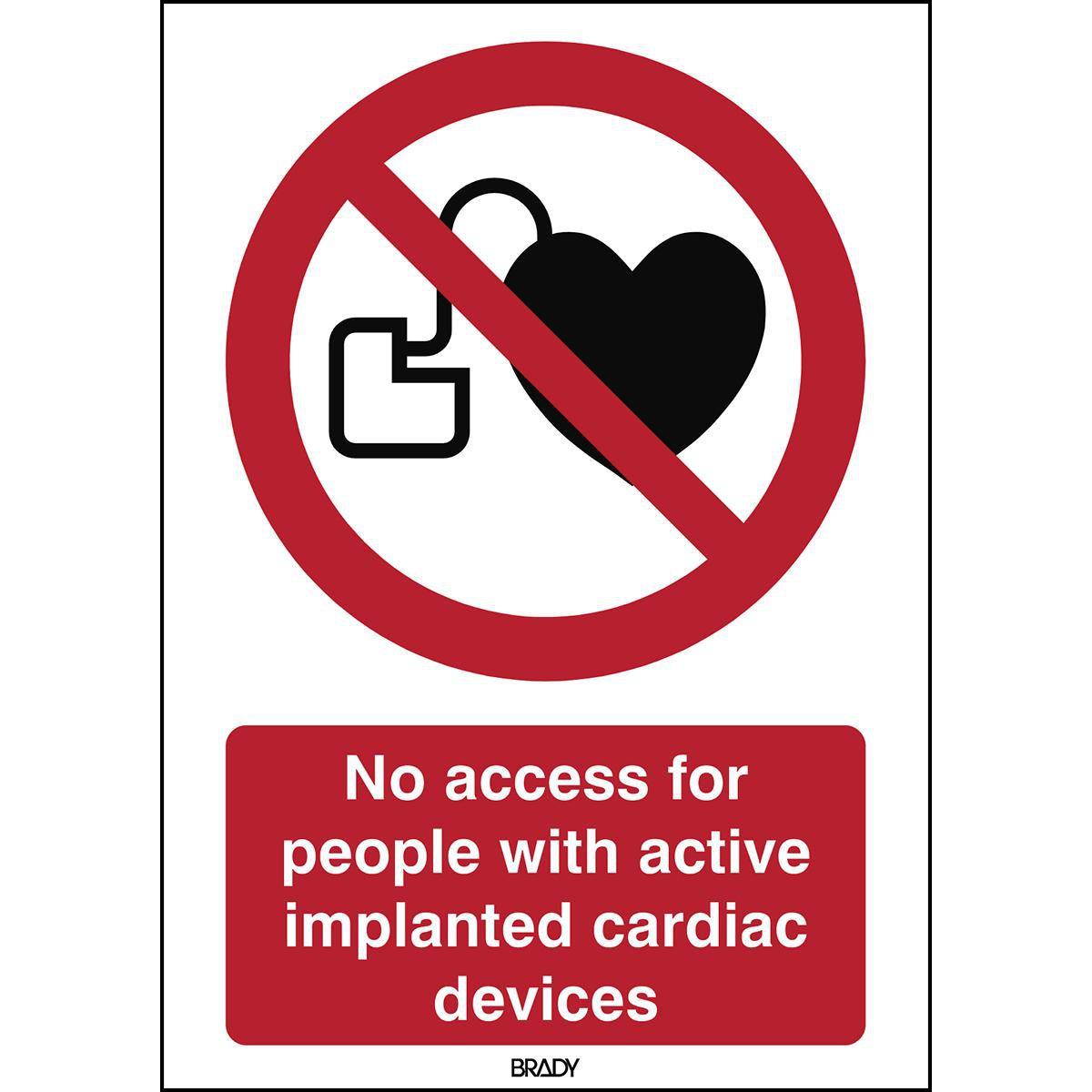 Thumbnail - Brady, Etiketten, ISO 7010 Sign - No access for