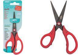 Produktbild Wedo Bastelschere Gripy left, spitz, 145 mm, rot für Linkshänder, aus rostfreiem Edelstahl,… (14.50 cm)