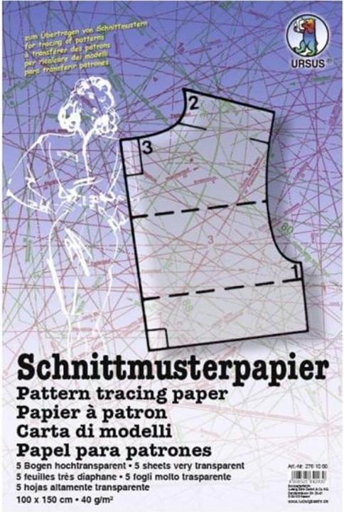 Ursus Schnittmuster-Papier (40 g/m², 5 x)