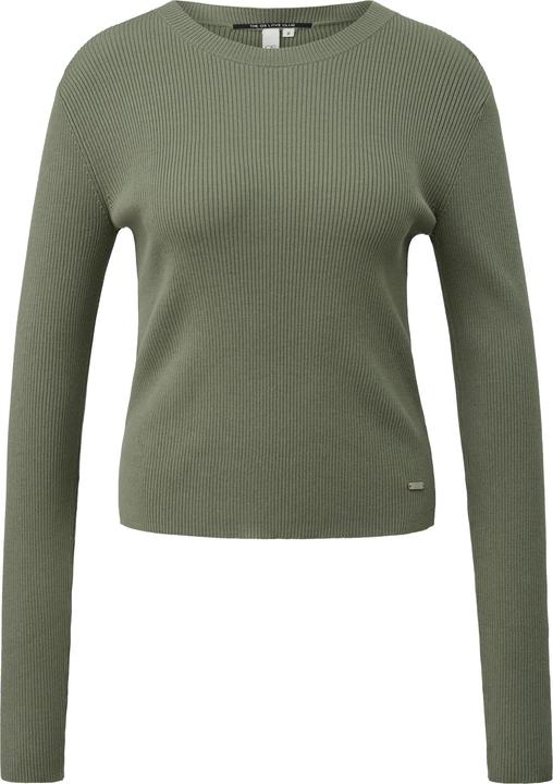 Produktbild s.Oliver Strickpullover Gerippter Pullover aus Viskosemix (XL)