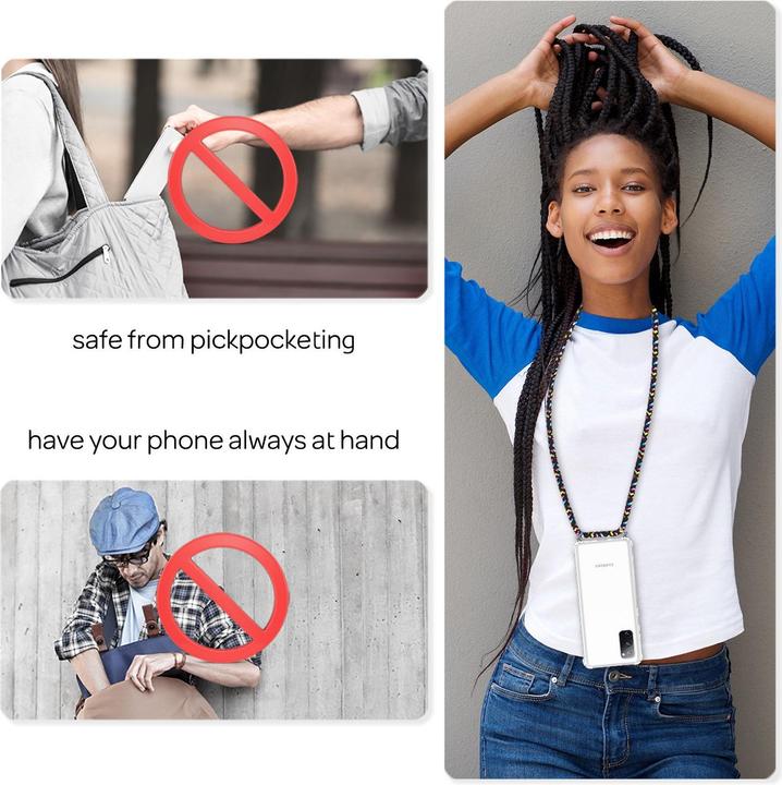 Actual product image Nalia Mobile phone case with chain