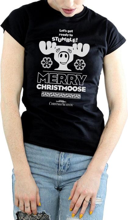 Immagine prodotto National Lampoon´s Vacation National Lampoon's Christmas Vacation Merry Christmoose Maglietta Donna (S)