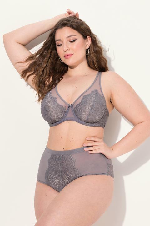 Immagine prodotto TruYou Maxi slip in microfibra con pizzo a tema floreale (46, 48)