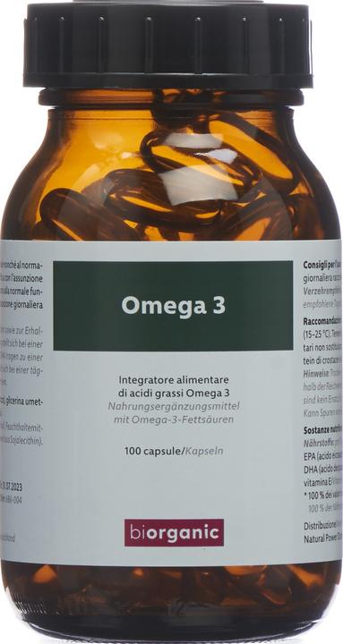 Produktbild Biorganic Omega-3 italienisch/deutsch Kaps (100 Stück, Kapseln, 204 g)