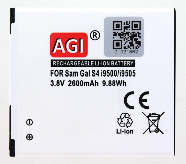 Image du produit AGI Batterie compatible avec Samsung Galaxy S4 VE LTE - Batterie - 2.600 mAh