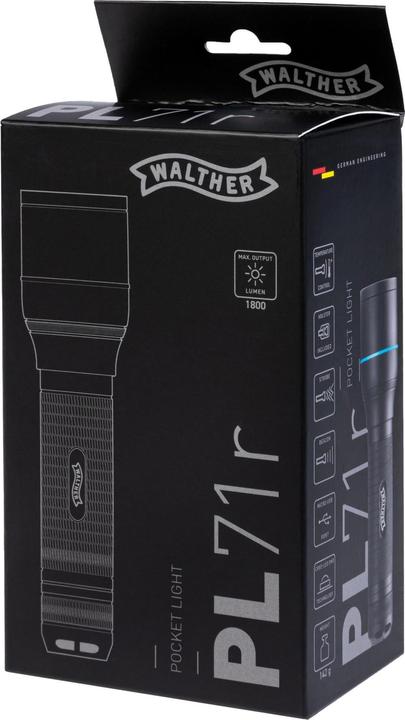 Actual product image Walther Flashlight PL71R (15.30 cm, 1800 lm)