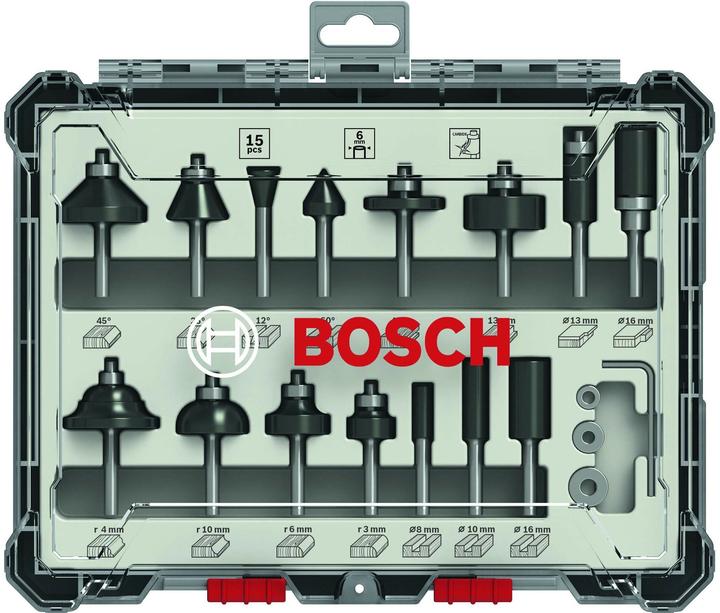 Actual product image Bosch Professional Zubehör Freehand milling cutter set.