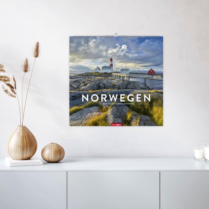 Produktbild Norwegen Kalender 2026 - Im Land der Mitternachtssonne (48 x 46 cm)