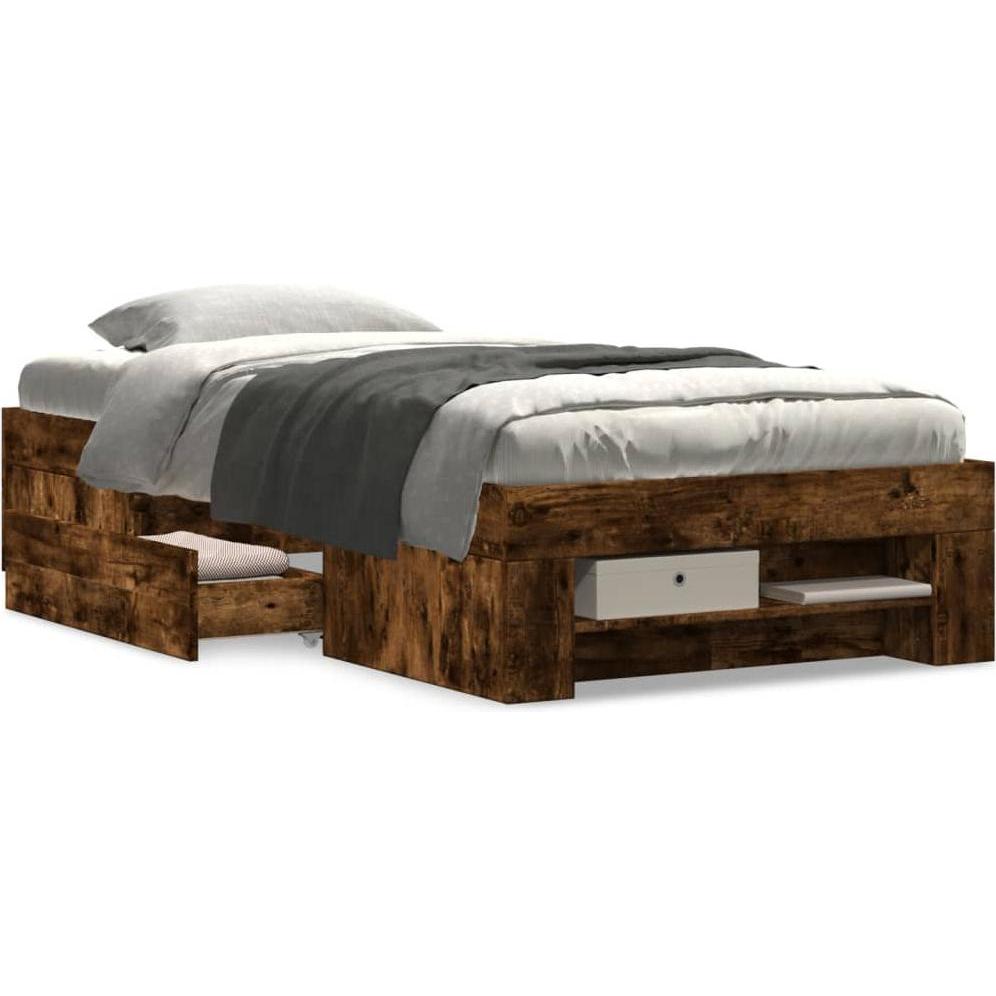 VidaXL, Bett, Bettgestell ohne Matratze (75 x 190 cm)