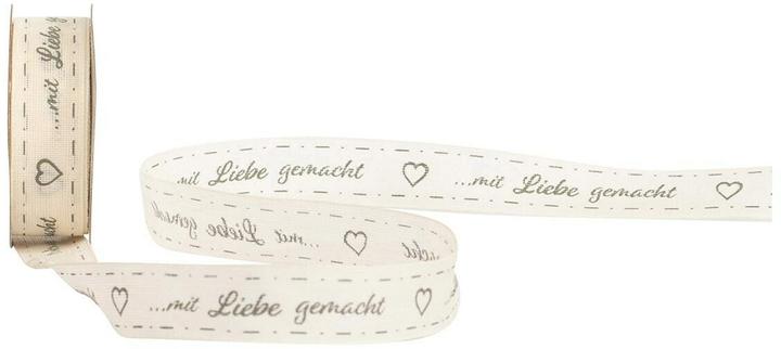 Produktbild Spyk Geschenkband...mit Liebe gemacht 16 mm x 4 m, Crème (1x)