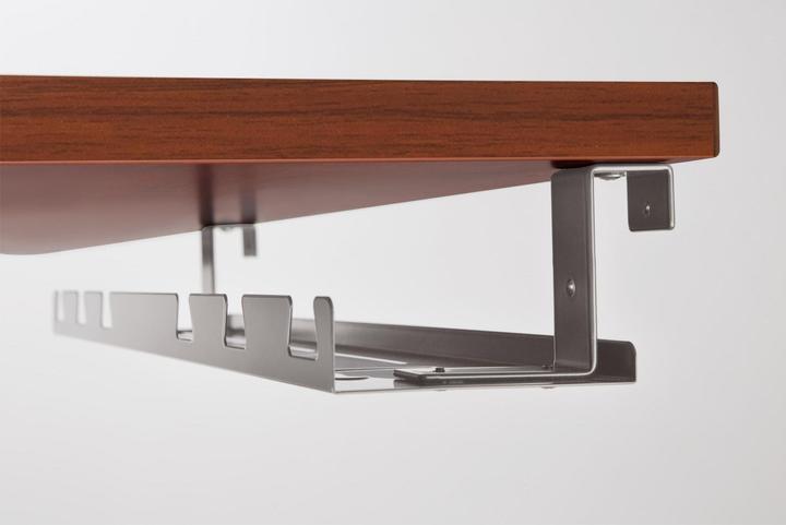 Actual product image InLine Cable guide/shelf for under-counter mounting (Duct, 13.10 cm)