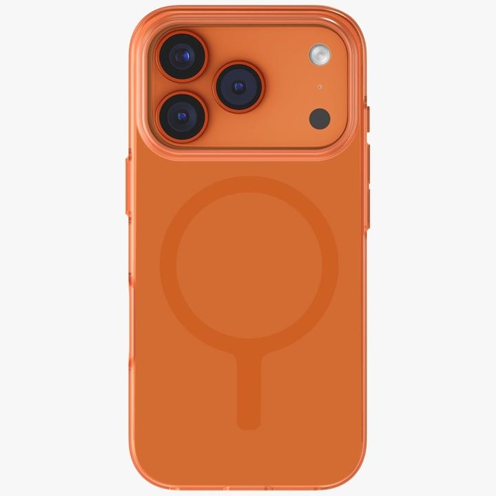 Actual product image Uniq Clario Case for iPhone 17 Pro Magclick Charging Orange (Apple iPhone 17 Pro)