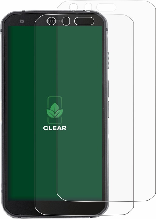 Actual product image ScreenLeaf Protective film sustainable screen protector screen protector film clear transparent (2 Piece, Cat S62 Pro)