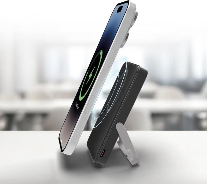 Image du produit SBS Banque d'alimentation de 5 000 mAh, recharge sans fil et support intégré (5000 mAh, 20 W)