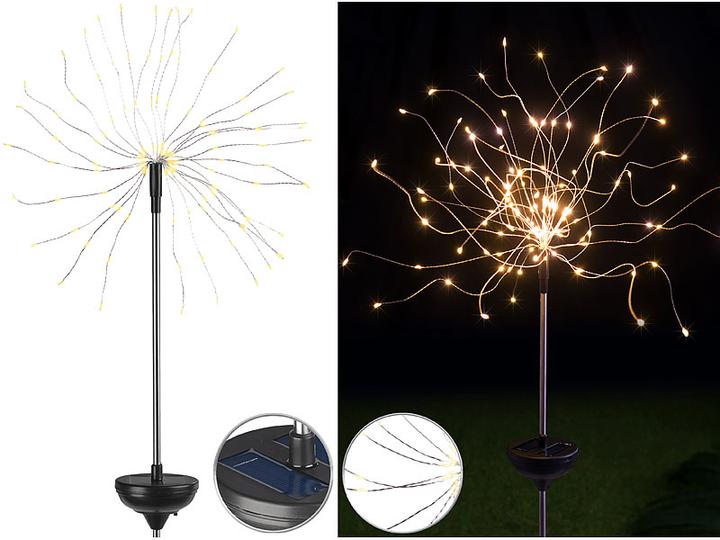 Immagine prodotto Lunartec Decorazione luminosa solare da giardino con effetto fuochi d'artificio (IP44)