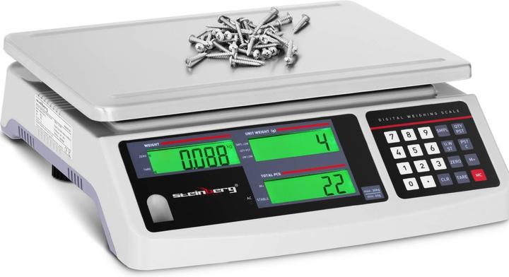 Produktbild Steinberg Zählwaage Inventurwaage Referenzwaage Stückzählwaage Stückzahl 30 kg / 1 g