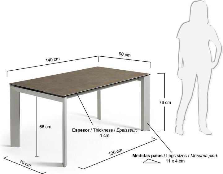 Produktbild Kave Home Axis (90 x 140 cm)