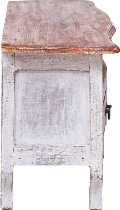 Produktbild VidaXL TV Schrank Weiss Recyceltes Massivholz Lowboard Fernsehtisch Sideboard (120 x 30 x 40 cm)