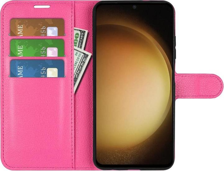 Actual product image Cover-Discount Leather case cover pink (Samsung Galaxy S24+)