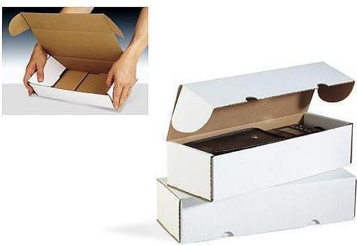 Actual product image Transpak Hinged box 1-wall dimensions 308x206x80mm quality 1.20 B white white (50x)