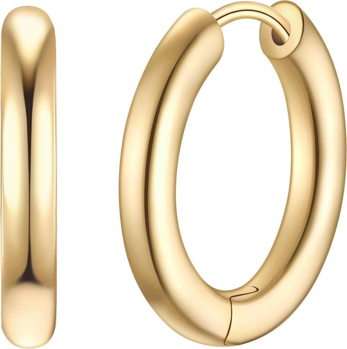 Immagine prodotto Glanzstücke München Creolen Sterling Silber gelbgold - 38230 (Argento 100%)