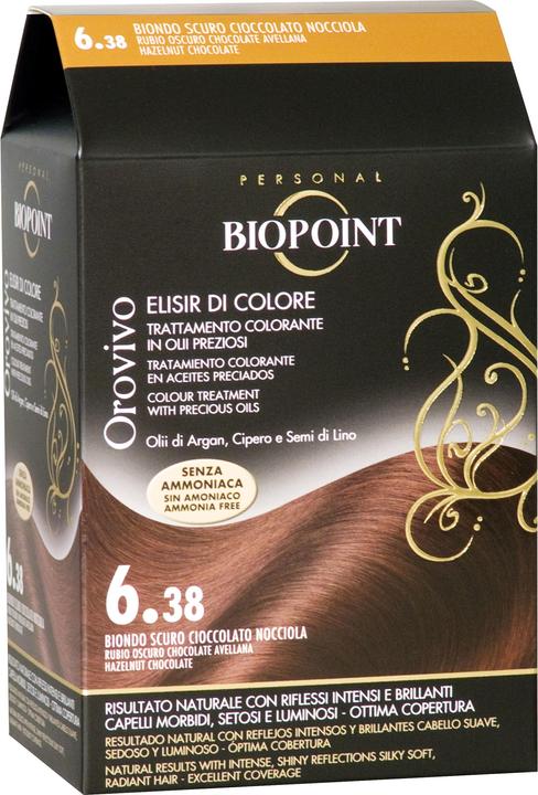 Immagine prodotto Biopoint OROVivo 6.38 Biondo Scuro CIOC.NOCCIOLA Prodotti per la cura dei capelli (6,38 Cioccolato alla nocciola)