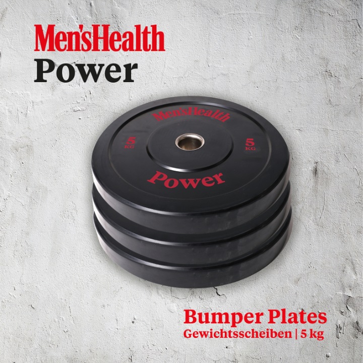 Actual product image Men's Health bumper plates (1 x 5 kg)