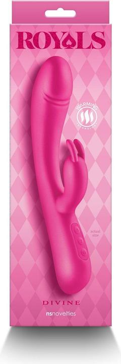 Produktbild NS Novelties Royals Divine Metallic Pink Vibrator 22,2 x 3,7 x 6 cm