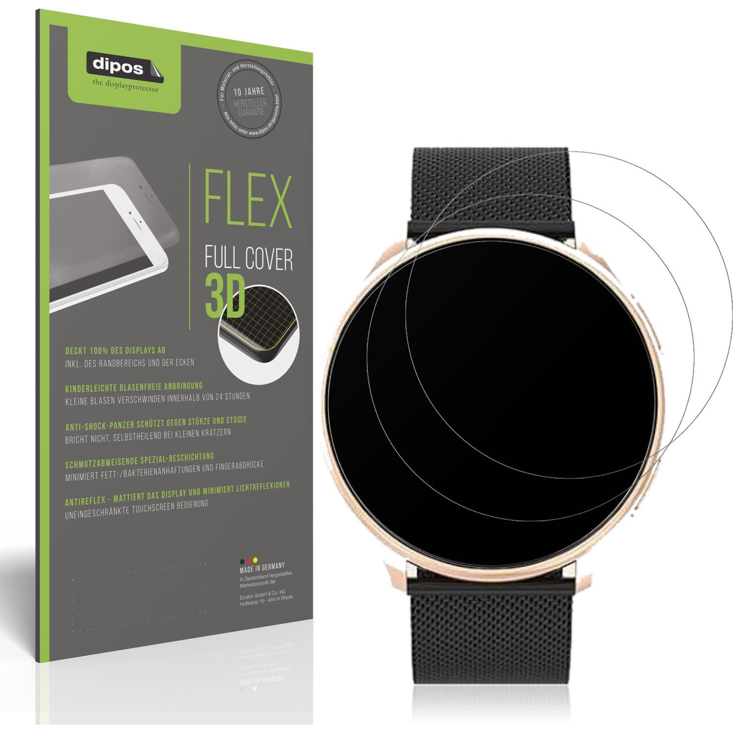 Dipos Full Cover Schutzfolie Matt, Smartwatch Schutzfolie, Transparent