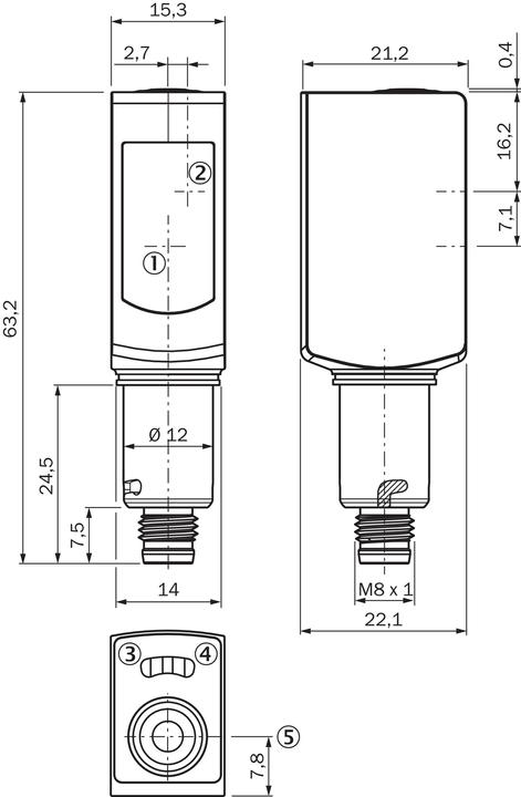 Actual product image Sick Diffuse reflection light scanner