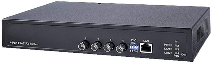 Actual product image Wantec 2wIP E Adapter PoE BNC Switch Side/Transmitter 4-Port (4 ports)