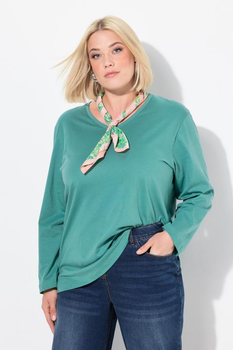 Immagine prodotto Ulla Popken Maglia dalle linee morbide con scollo a V e maniche lunghe (62)