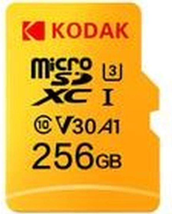 Produktbild Kodak SD MICRO 256GB CL10 UHS-I U3 V30 A1 ULTRA CON ADATTATORE (256 GB, microSDXC, U3, UHS-I)