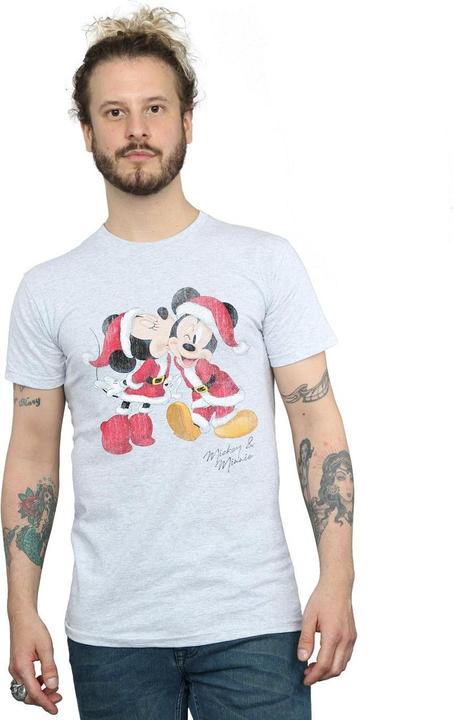 Produktbild Disney Mickey And Minnie Christmas Kiss TShirt (XXL)