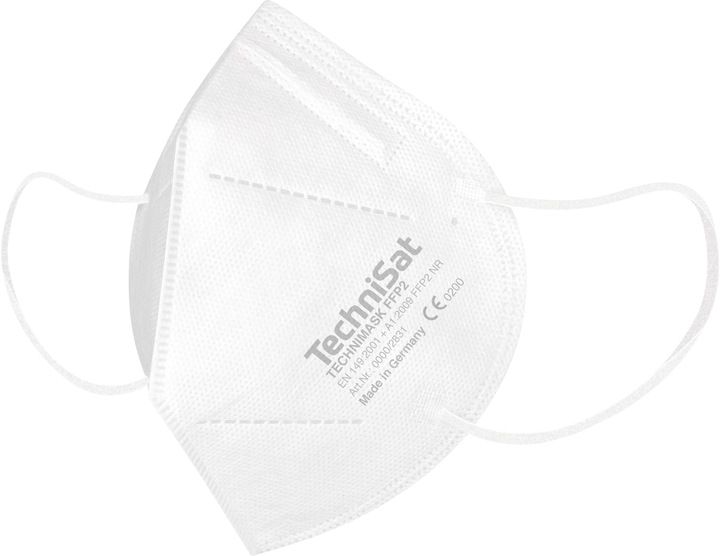Actual product image TechniSat TECHNIMASK FFP2 mask (mouth and nose covering, 5-layer disposable mask made of high-quality (20 x)
