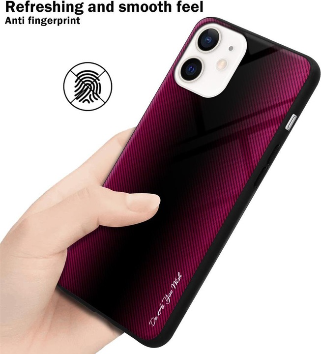 Productafbeelding Cadorabo TPU gestreepte glasplaat (Apple iPhone 12 mini)