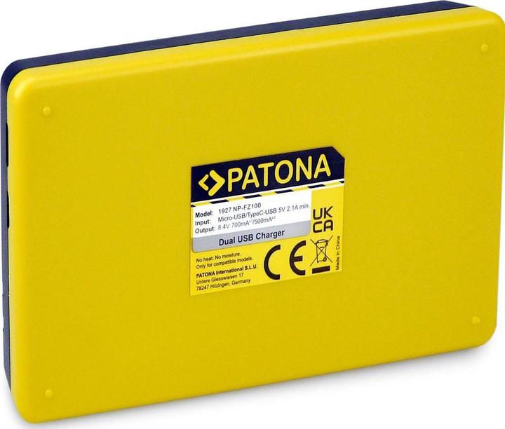 Produktbild Patona Dual USB NP-FZ100 (Kamera Akku Ladegerät)