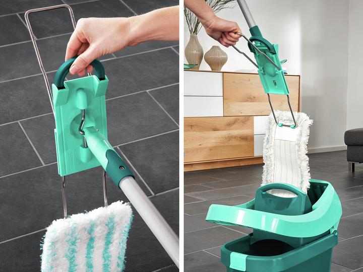 Produktbild Leifheit Bodenwischer Profi XL micro duo mit Stahlstiel (1 Stk.)