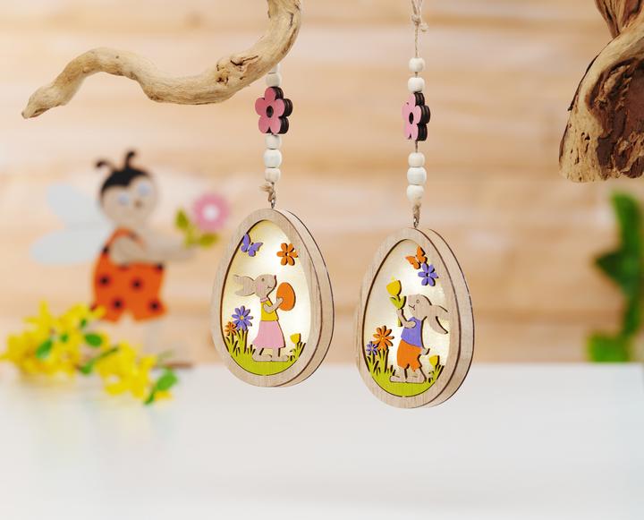 Actual product image VBS Egg pendant with LED "Hasi (1 x)