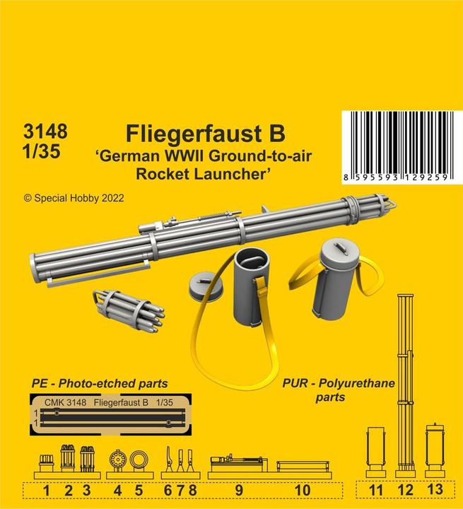 Actual product image CMK Fliegerfaust B German WWII ground-to-air rocket launcher