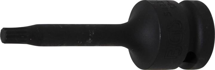 Actual product image BGS Impact Bit Socket length 75 mm 12.5 mm (1/2") Drive Spline (for XZN) M6 (12.5 mm)