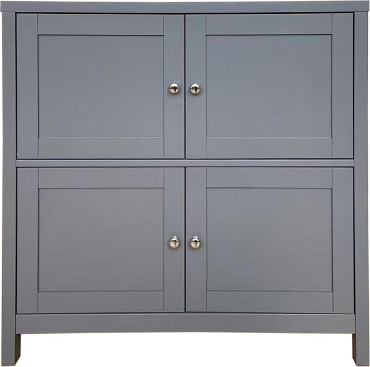 Image du produit HTI-Living Kommode Hayet Grau (80 x 35 x 80 cm)